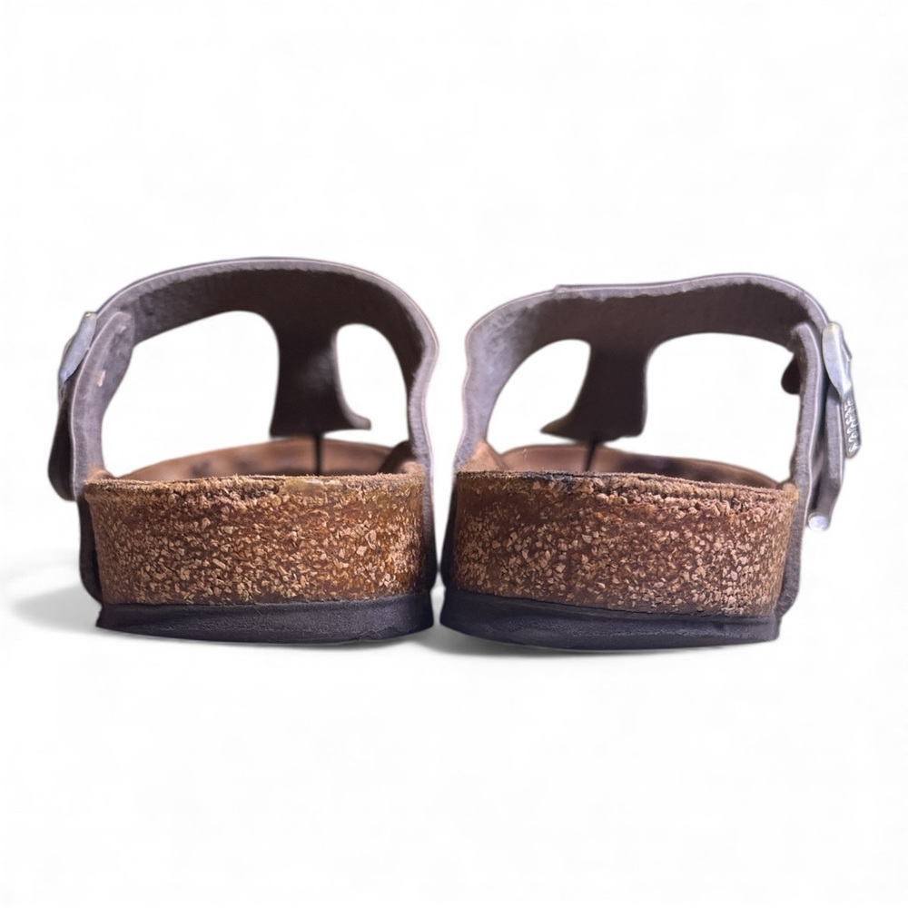 Birkenstock Silver Metallic Sandals, Size 40/9 - Picture 4 of 6
